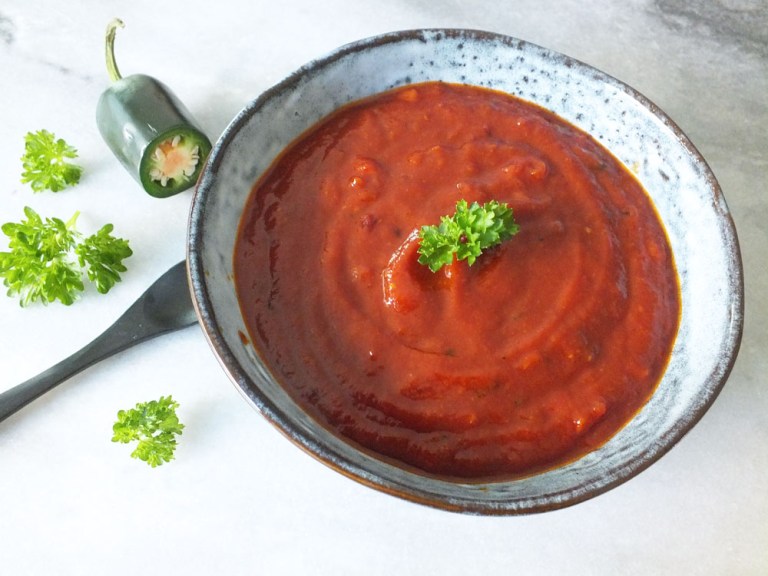 Barbecuesaus zelf maken, BBQ saus recept, Black Bullet peper, Jalapeno peper, Recept Spicy Barbecuesaus 