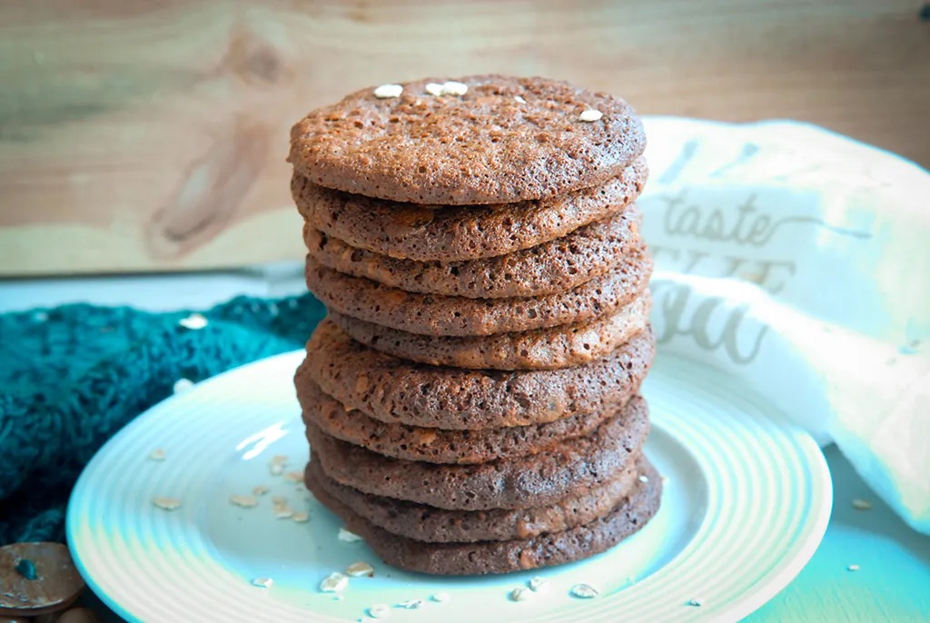 Chocolade haver koekjes, Chocolate Chip koekjes, Glutenvrije haver, Glutenvrije haverkoekjes, Haverkoekjes, Recept gezonde koekjes, Recept glutenvrije koekjes, Zelf glutenvrije koekjes bakken,
