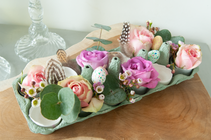 Paastukjes, DIY paasstukjes, Eierdoosje hergebruiken, Creatief met eierdoosjes, Zelf paasstukje maken, Idee voor paasstukje, Paastafel, Paas inspiratie,