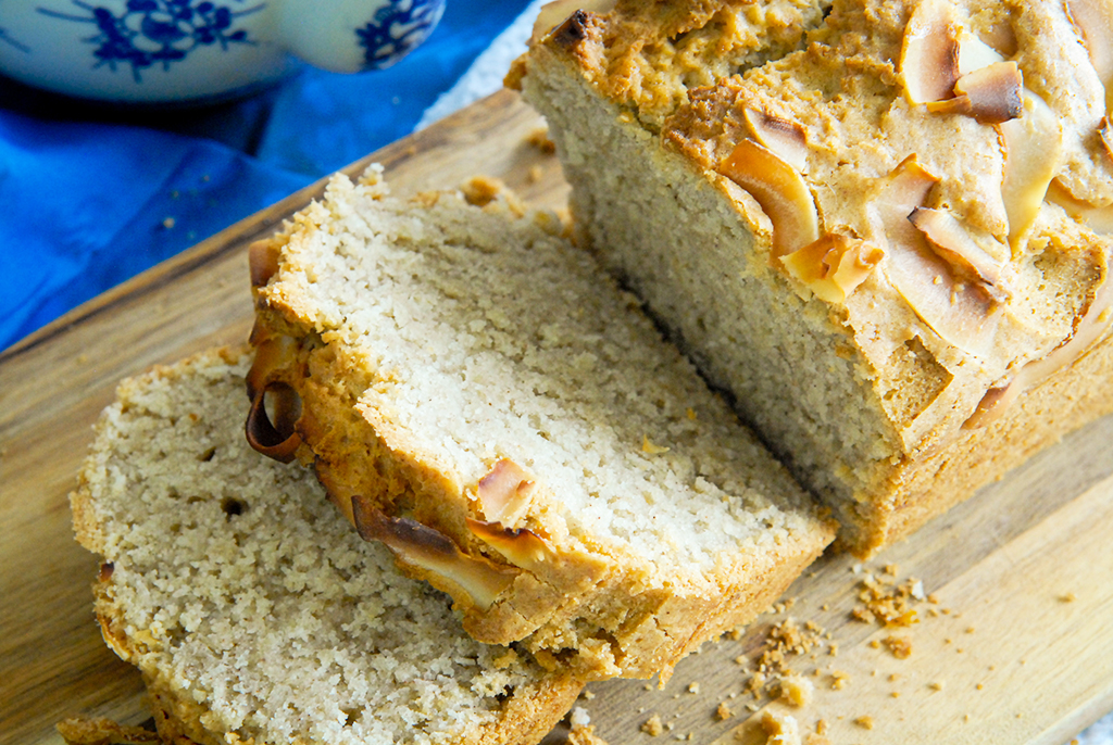 Glutenvrij bakken, Glutenvrij recept cake, Glutenvrije kokosbrood, Kokoscake, Lactosevrij, Recept Kokosbrood,