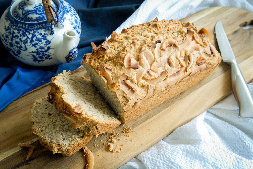 Glutenvrij bakken, Glutenvrij recept cake, Glutenvrije kokosbrood, Kokoscake, Lactosevrij, Recept Kokosbrood,