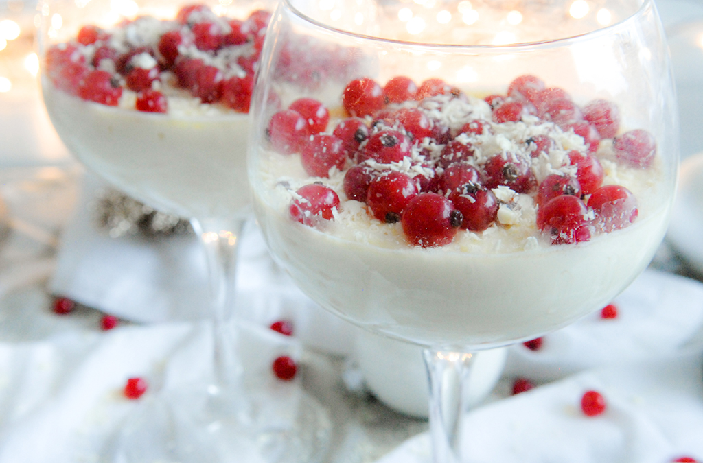 Recept panna cotta, witte chocolade, rode bessen, Panna cotta met witte chocolade, panna cotta met rode vruchten, Zelf Panna Cotta maken, Makkelijk recept Panna Cotta, Witte chocolademelk, Choco Lovely, Berry Brothers,